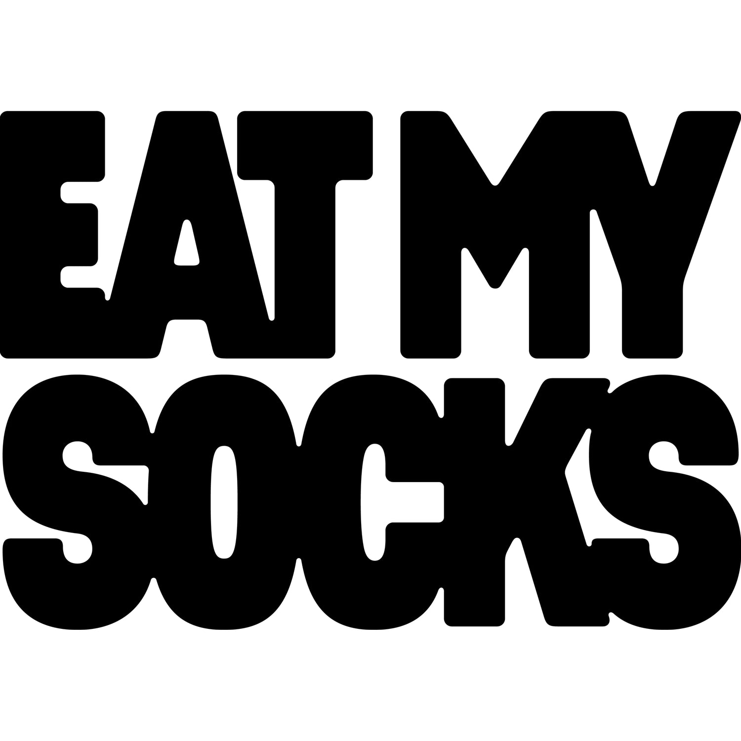 EAT MY SOCKS